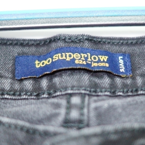 LEVI'S size 3m, 30" inseam faded black jeans - Picture 4 of 5